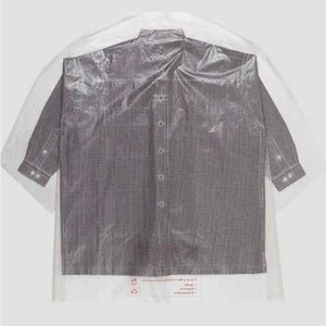 S/S 18 ‘Europa’ Dry-Clean Laminated Button Down Shirt